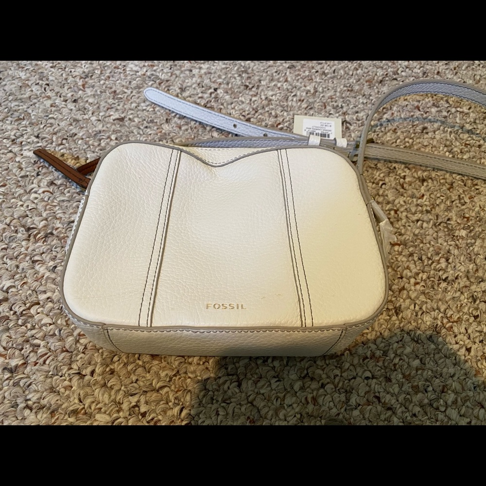 Fossil Gemma Camera Bag Coconut Crossbody Gem